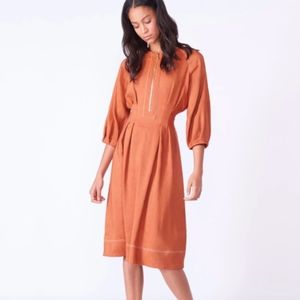 Rust color veronica beard dress